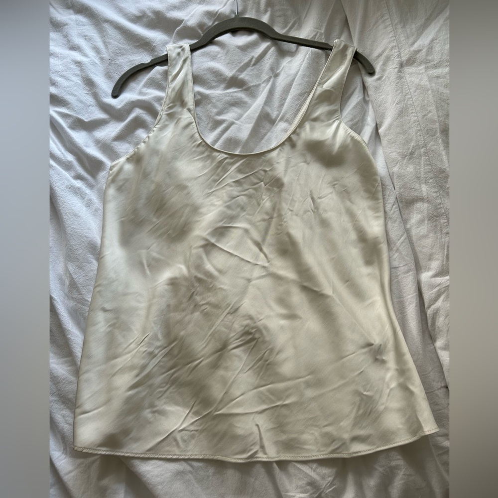 Abercrombie cream silky tank top